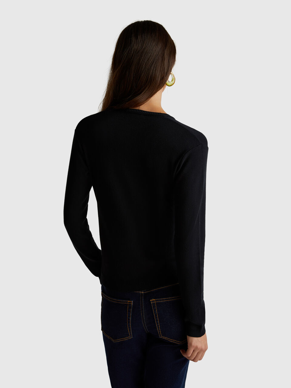 V NECK SWEATER L/S Damen image number null