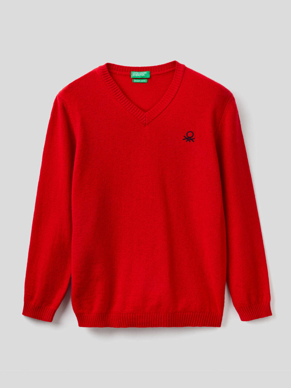 Pullover in einer Mischung aus Wolle und Cashmere mit V-Ausschnitt image number 1