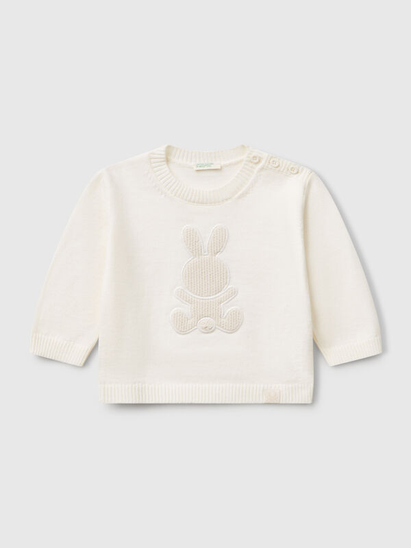 Pull avec patch lapin Naissancede