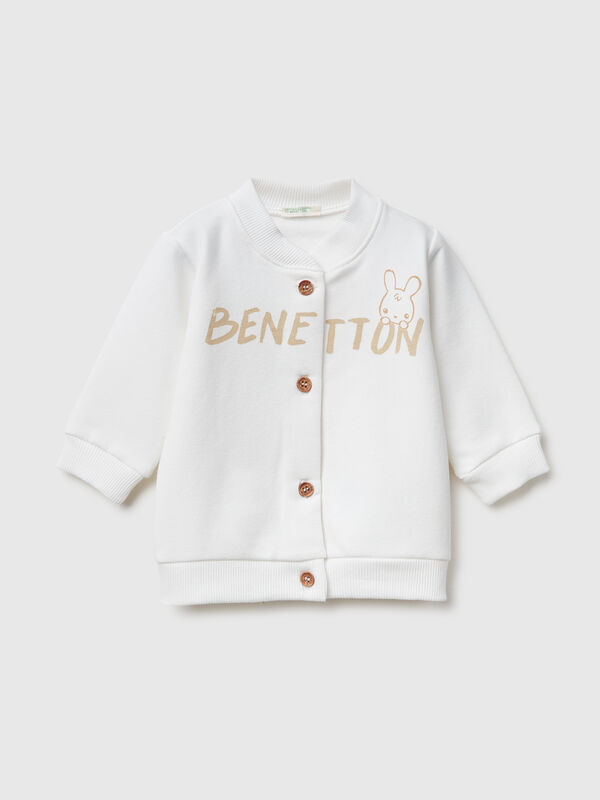 Sweat-shirt chaud avec imprimé logo Naissancede