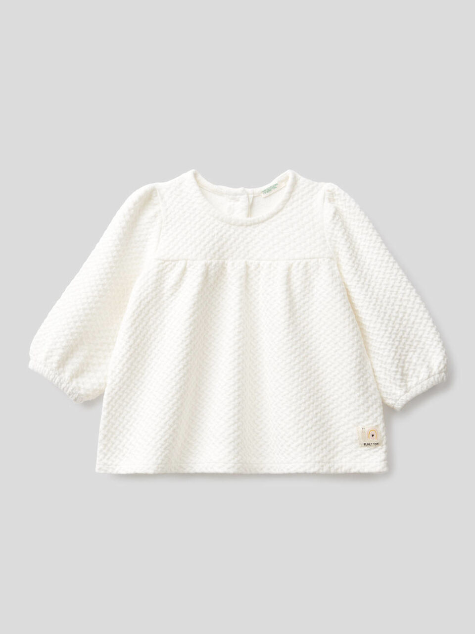 Blouse en coton bio stretch texturé image number 1