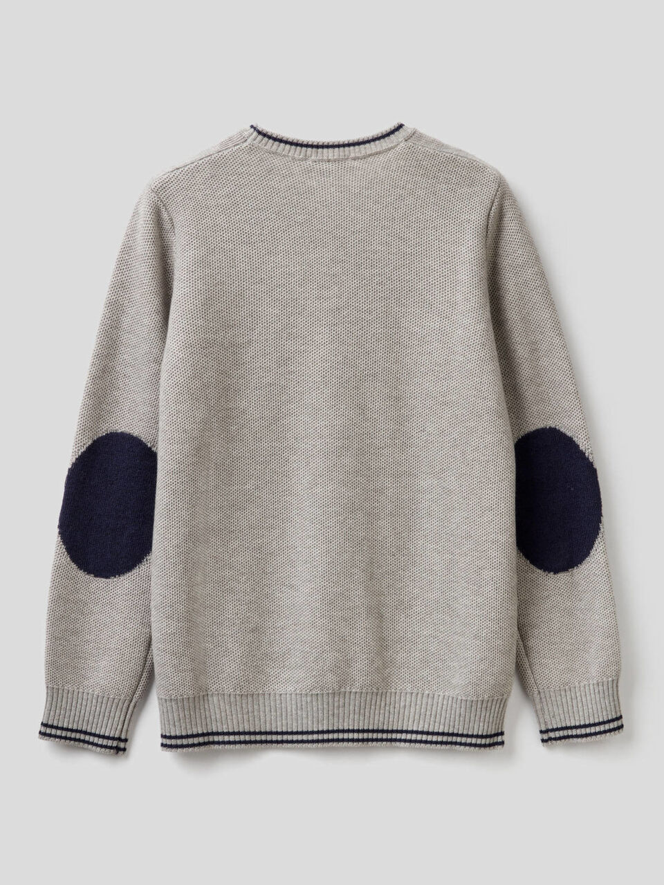 Pullover mit besonderer Verarbeitung und Ellenbogenpatches image number 2