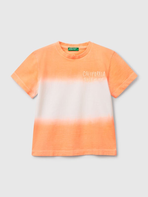 T-shirt dip-dye avec broderie Garçon