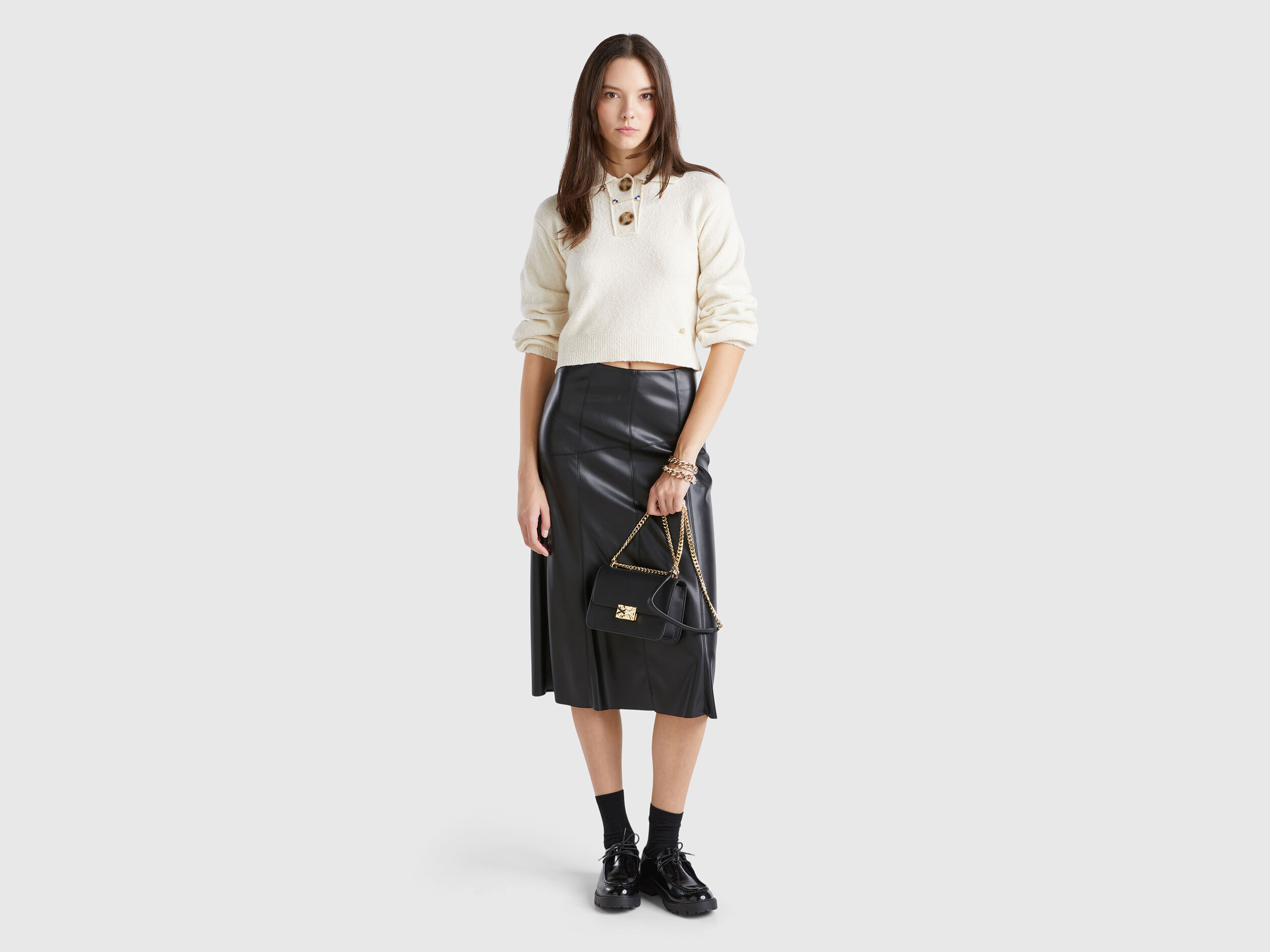 Midi and Pencil Skirt New Collection 2024 Benetton