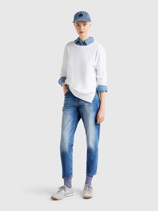 Jean coupe mom Femme