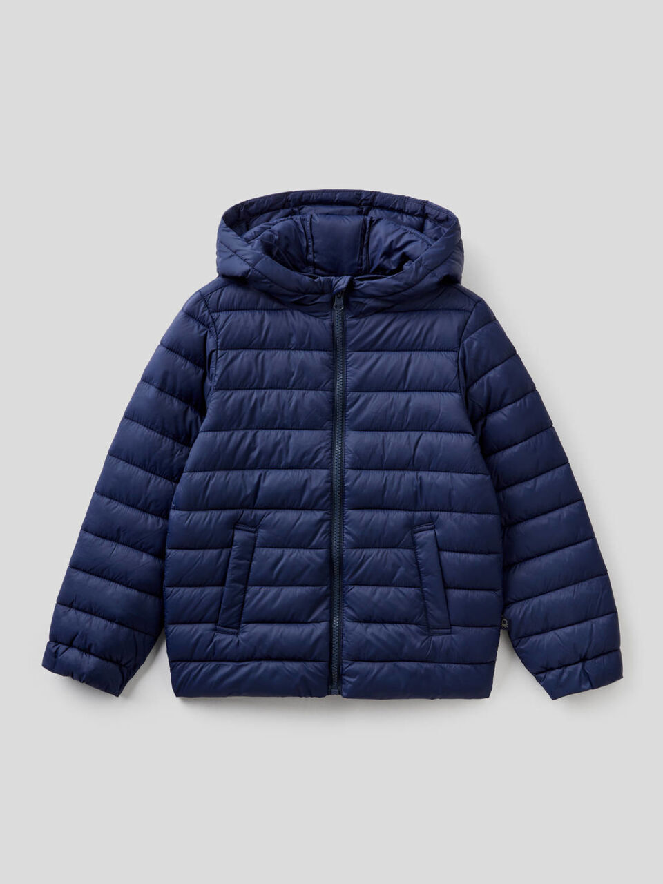 Jacket with hood in technical fabric image number 1