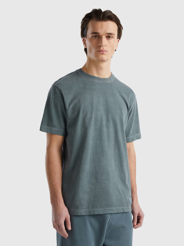 T-shirt à col rond en 100 % coton bio Homme
