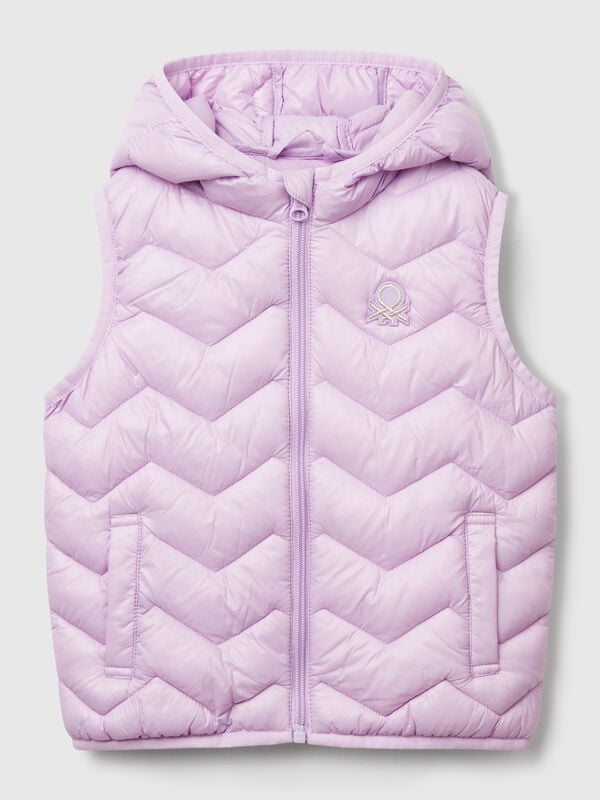 Padded vest with hood Junior Girl