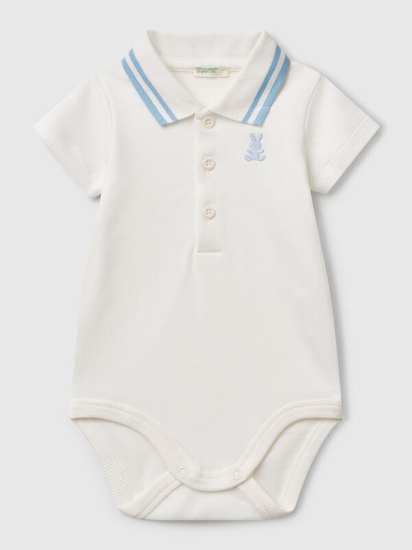 Polo-Body aus Baumwolle Newborn