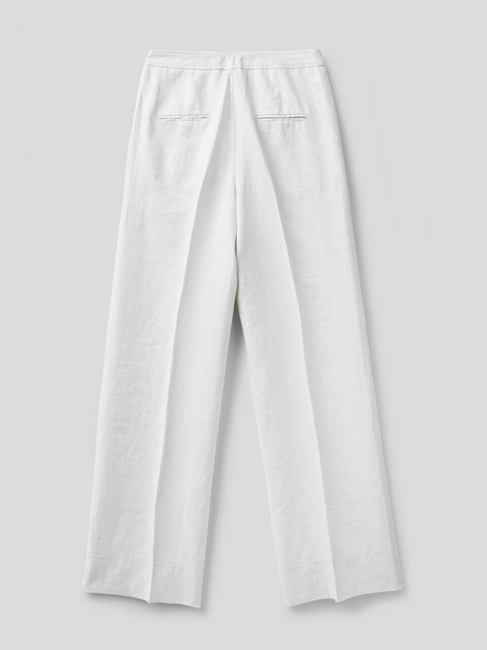 Palazzo trousers in 100% linen image number 2