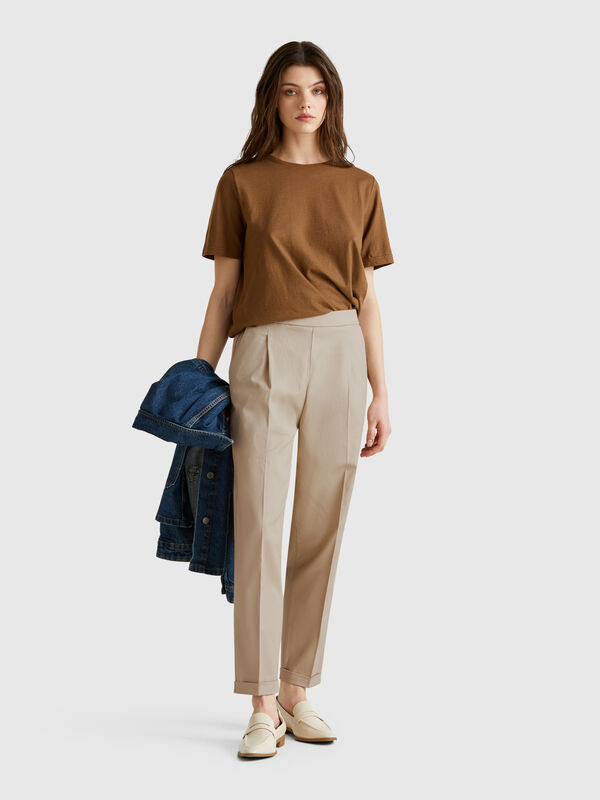 Hose aus Stretch-Baumwolle Damen