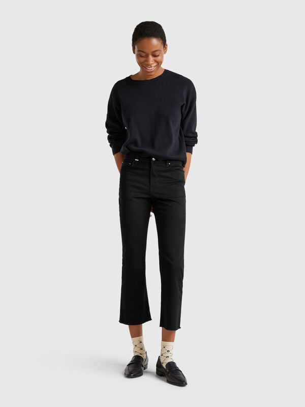 Pantalon crop cinq poches Femme