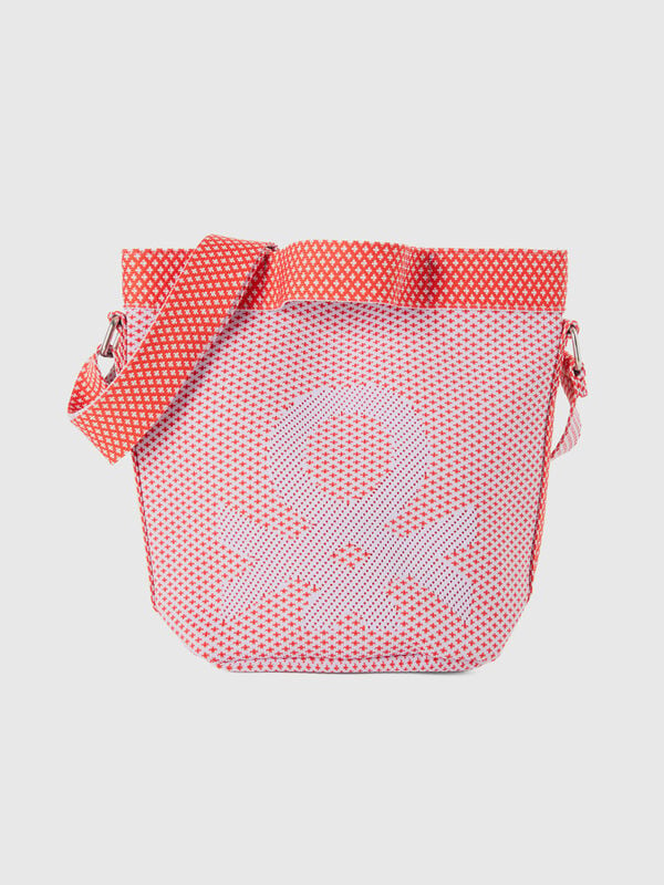 Red and pink bucket bag Women