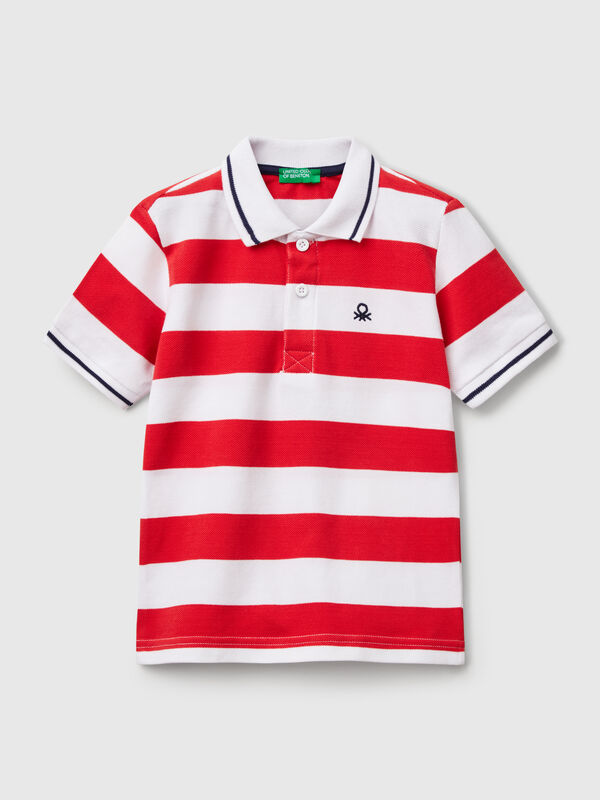 Striped short sleeve polo shirt Junior Boy