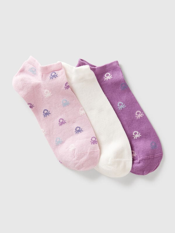 Drei Paar Socken aus Stretch-Baumwollmischung
