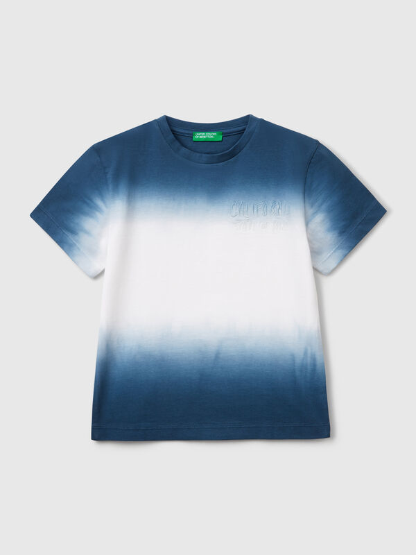 Dip-dye t-shirt with embroidery Junior Boy
