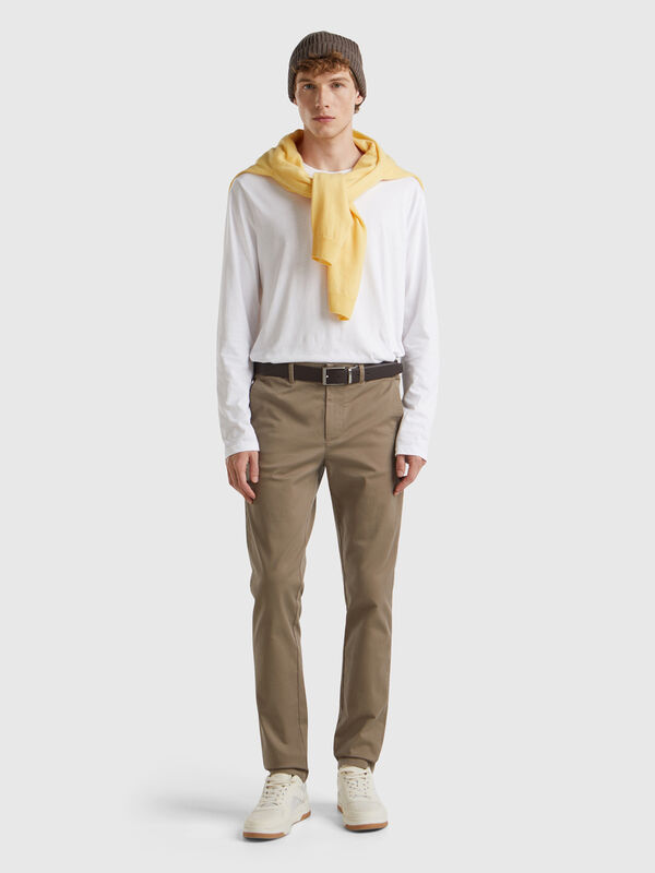 Slim Fit Chinohose aus Stretch-Baumwolle Herren
