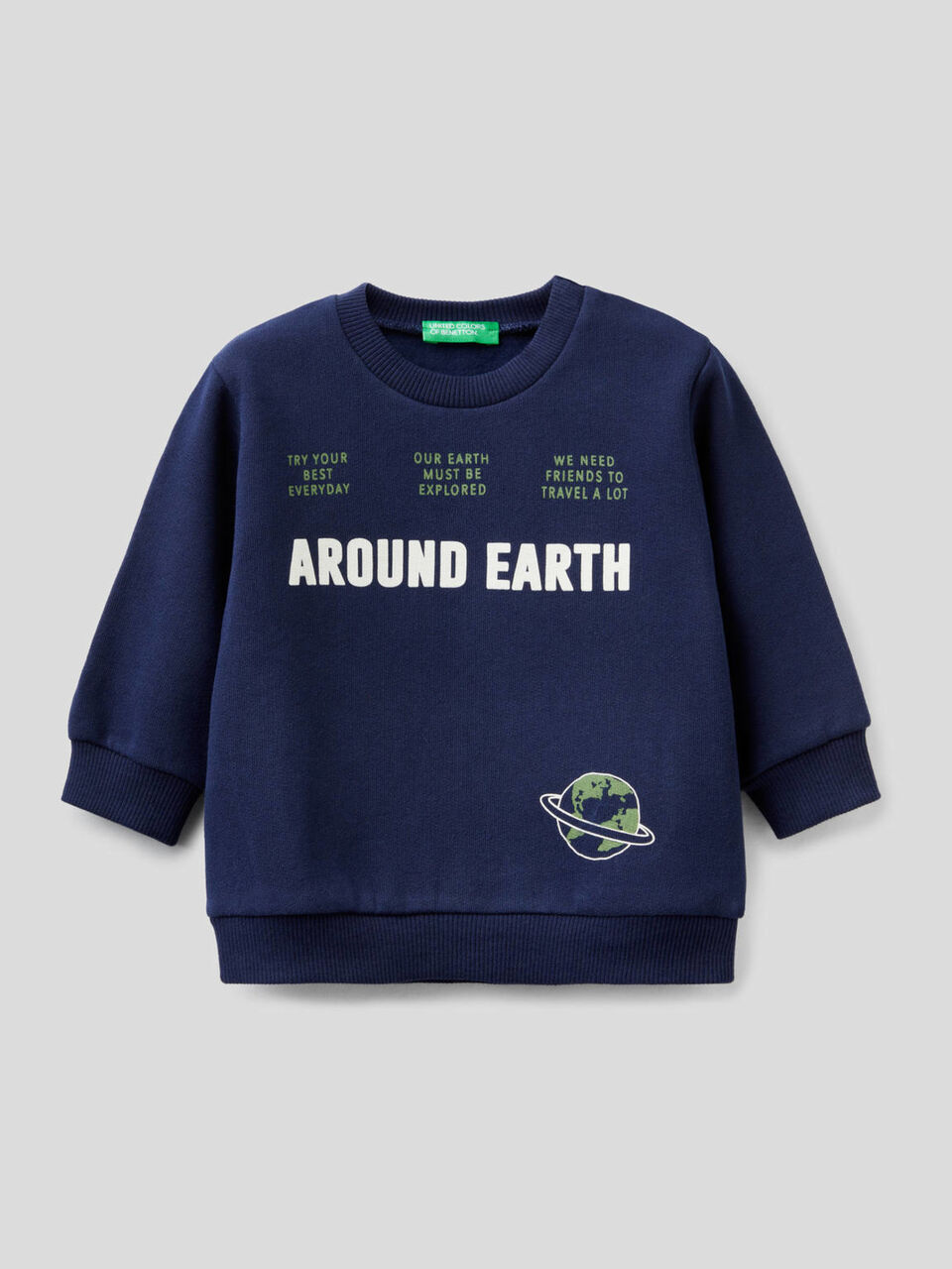 Sweatshirt mit Rundausschnitt und Print image number 1