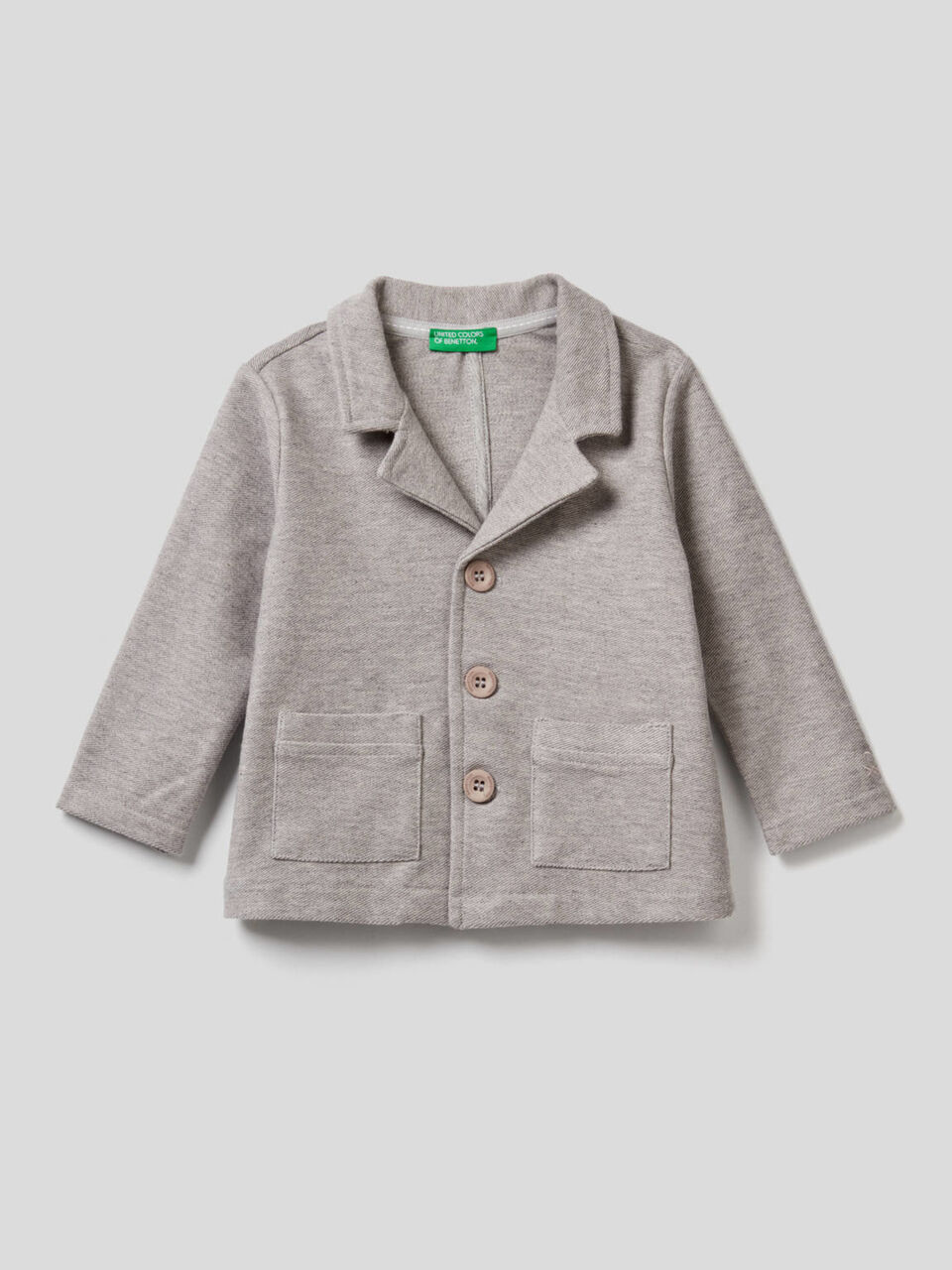 Blazer in 100% sweat cotton image number 1