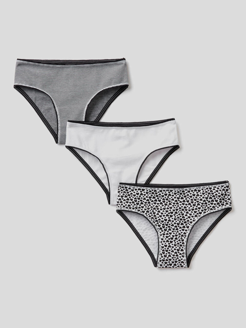 Three underwear in stretch cotton image number 1