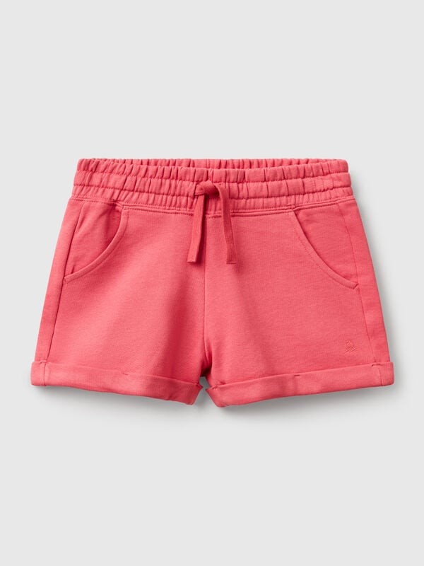 Shorts aus 100 % Baumwollfleece Mädchen