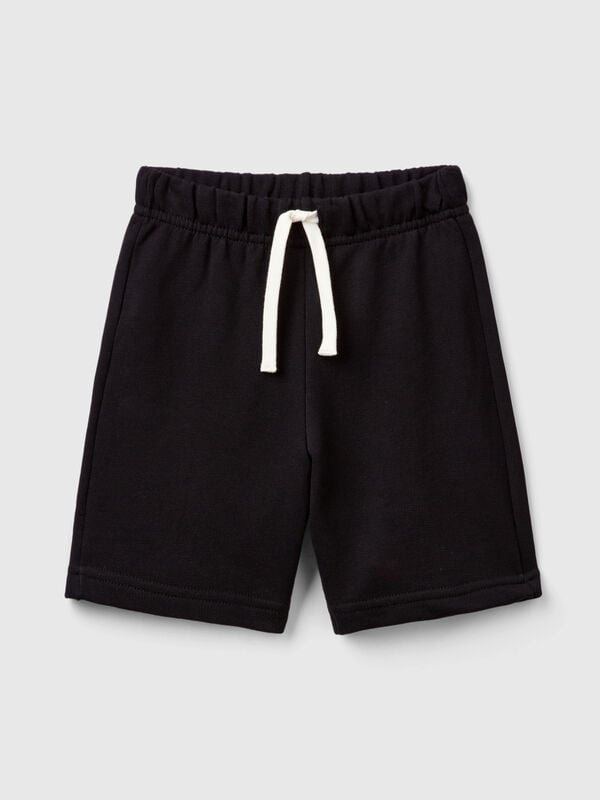 Bermudashorts aus reinem Baumwollfleece Jungen