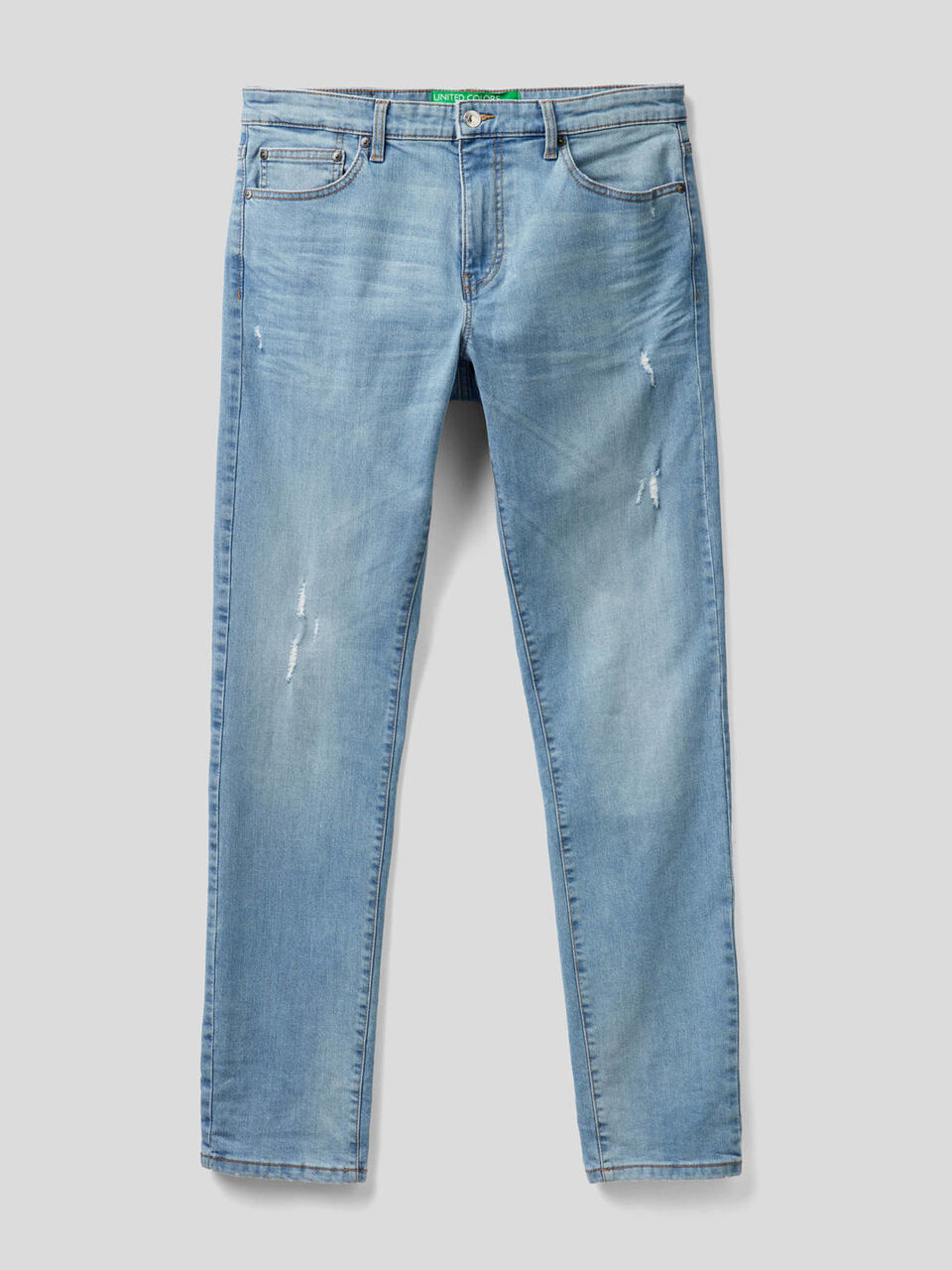 Straight-Fit-Jeans aus stretchiger Baumwolle image number 1