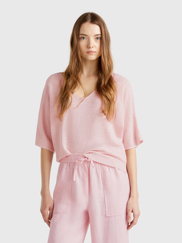 Pull court réversible Femme