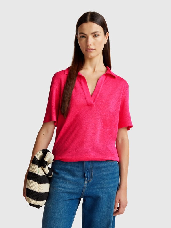 Polo pur lin Femme