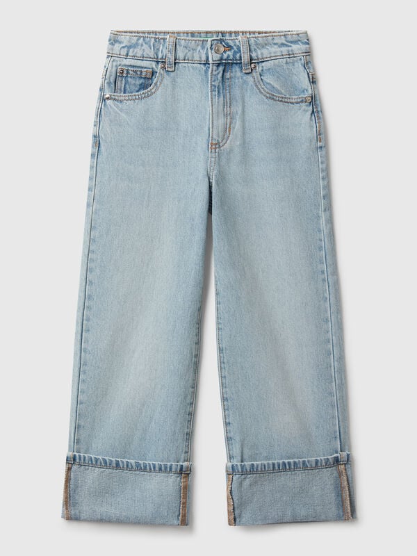 Straight jeans with cuffs Junior Girl