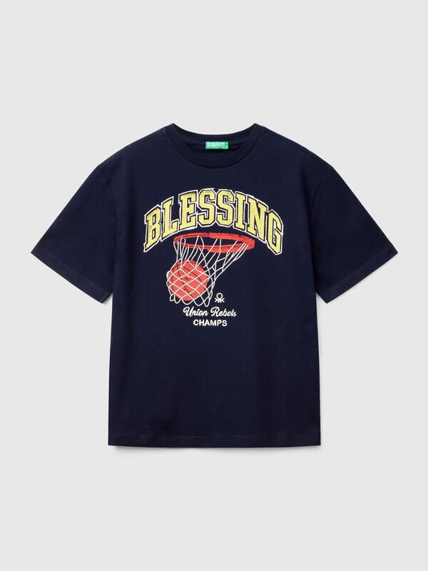 Kurzarm-T-Shirt aus Baumwolle Jungen