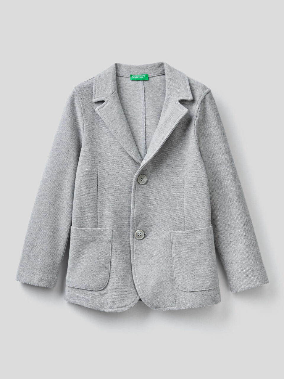 Sweat blazer in 100% cotton image number 1