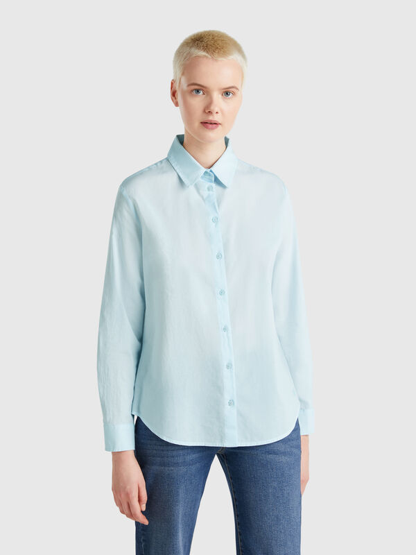 Regular fit shirt in light cotton Women
