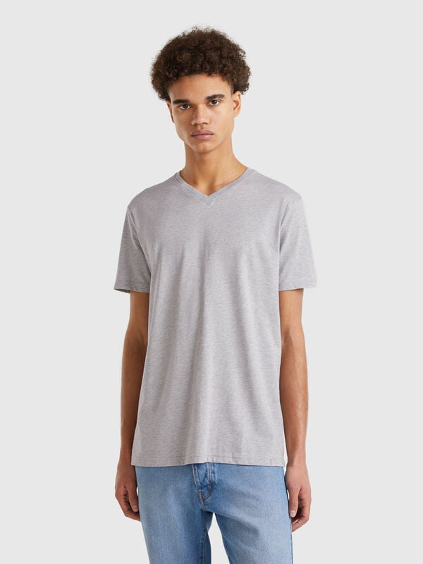 Langstapeliges T-Shirt aus Baumwolle Herren