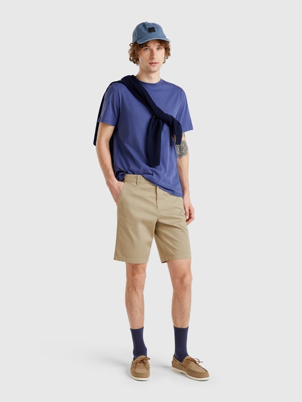 Chino-Bermudahose aus Stretch-Baumwolle Herren