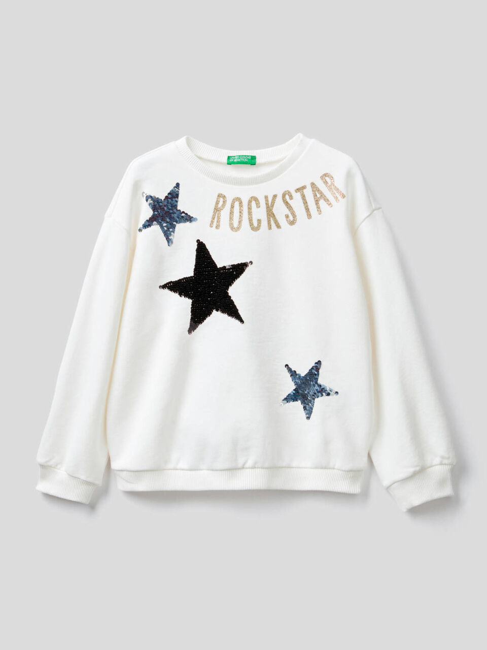 Sweat 100 % coton à paillettes image number 2