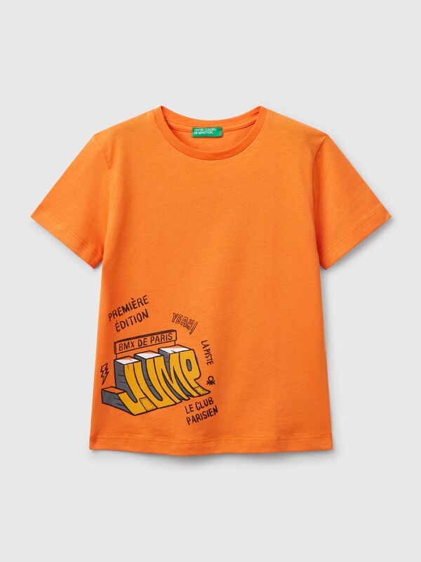 T-Shirt aus Baumwolle mit Aufdruck Jungen