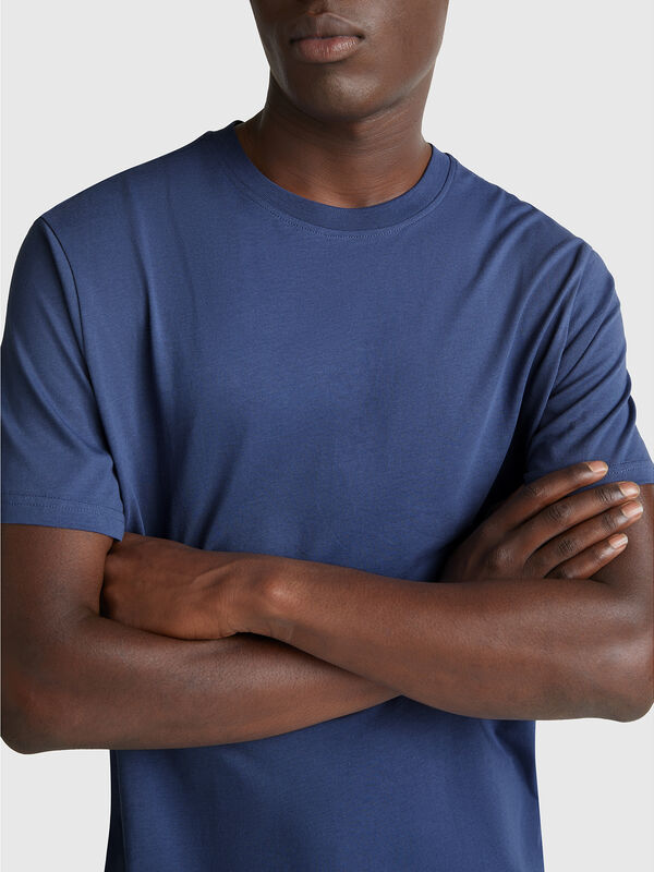 T-shirt en coton à fibres longues Homme