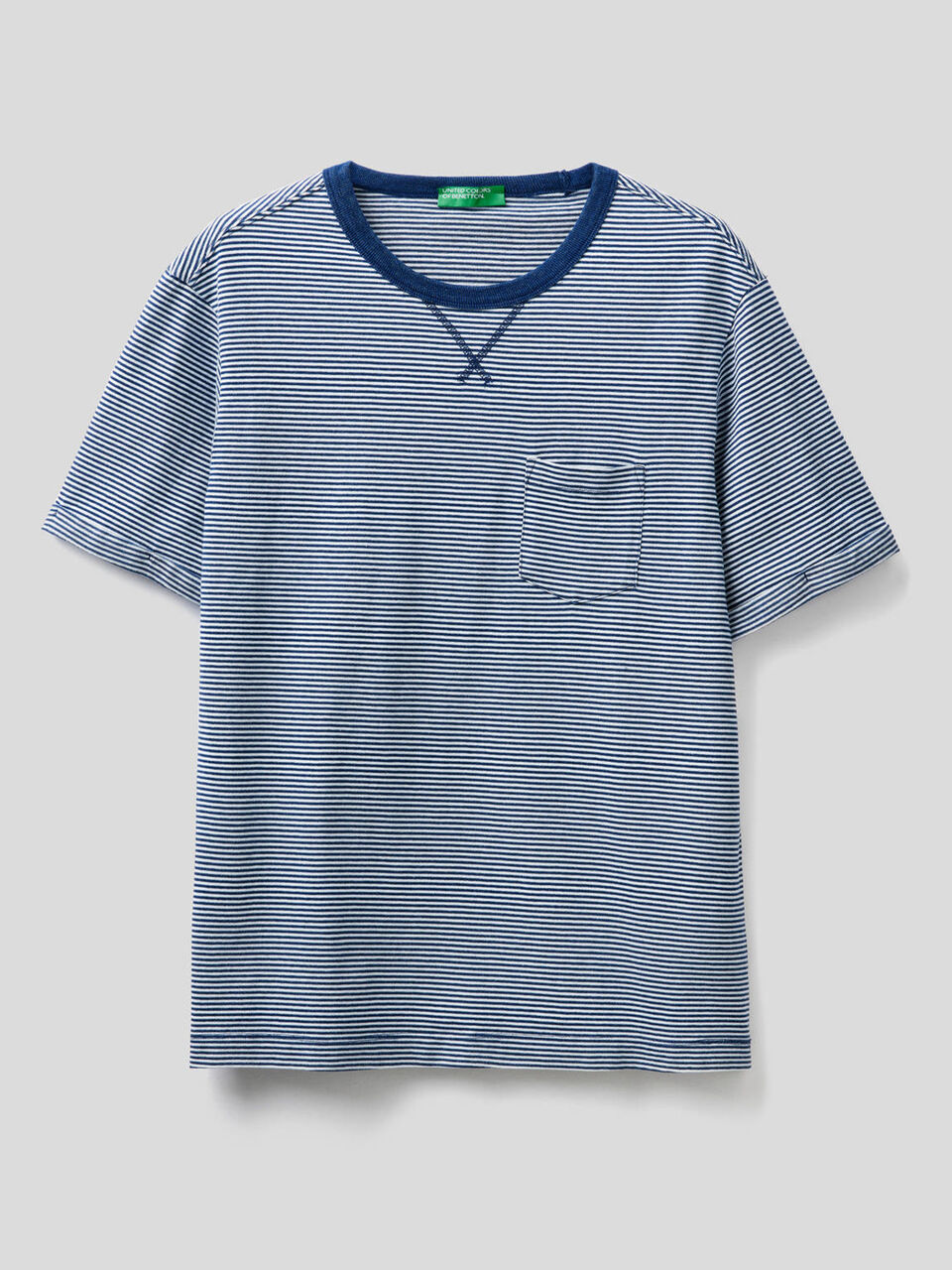 T-Shirt aus 100% Baumwolle mit Used-Effekt image number 1