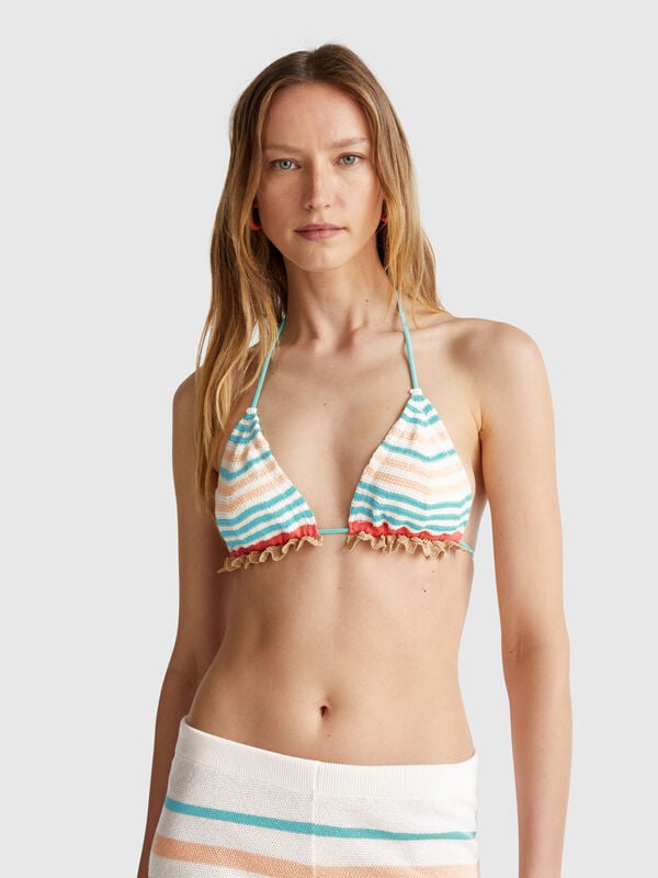 Triangle de plage en dentelle au crochet Femme