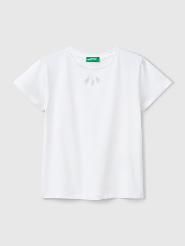 T-shirt avec motif découpé Filles