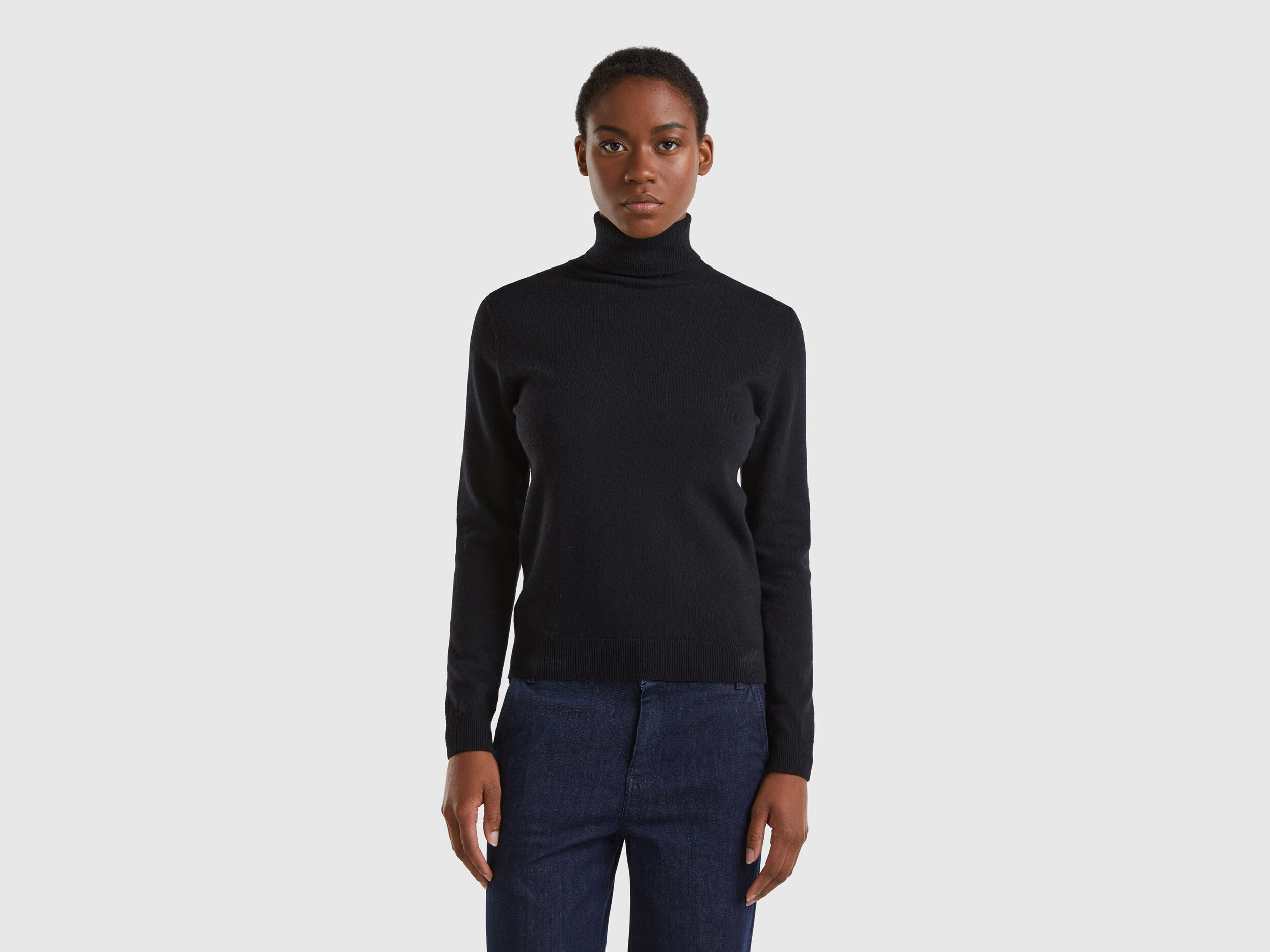 Black turtleneck shirt best sale women