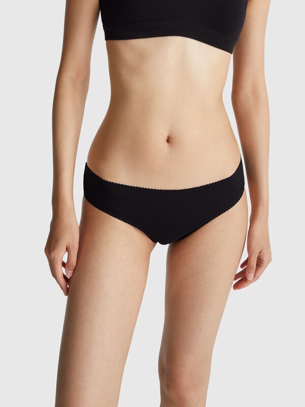 Basic-Slip aus elastischer Baumwolle Damen