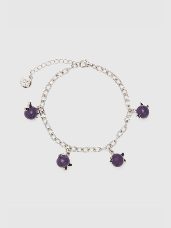 Bracelet à myrtilles violettes Femme