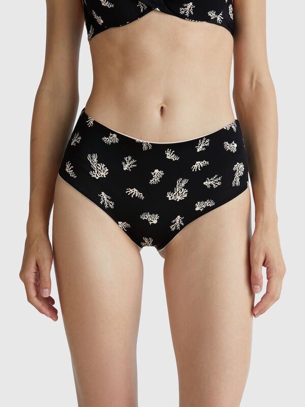 Slip de bain réversible Femme