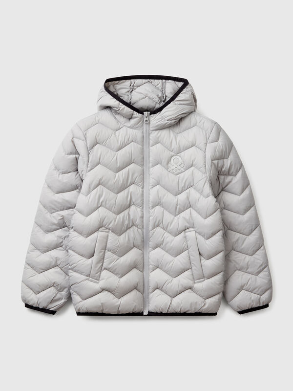 Gepolsterte Jacke mit Kapuze Jungen
