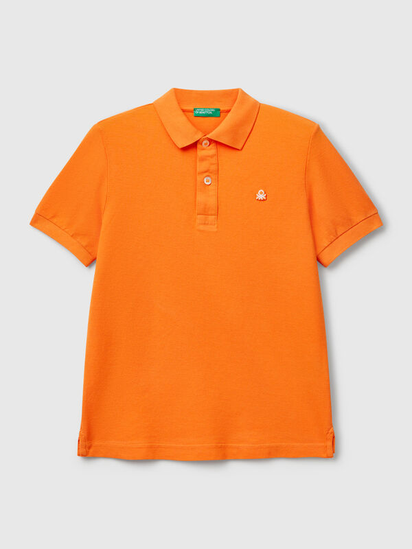 Slim fit polo in pure cotton Junior Boy