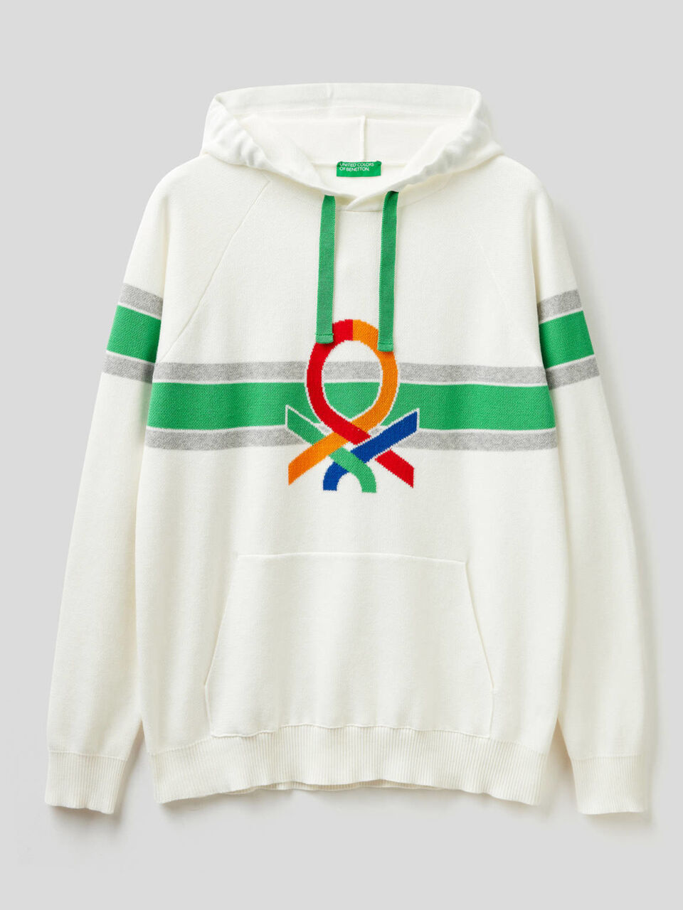 Pull à capuche et logo multicolore image number 1