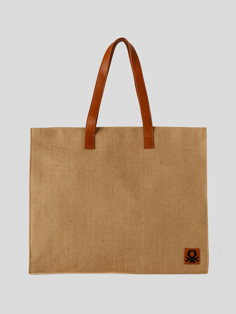 Sac carré effet toile de jute image number 1
