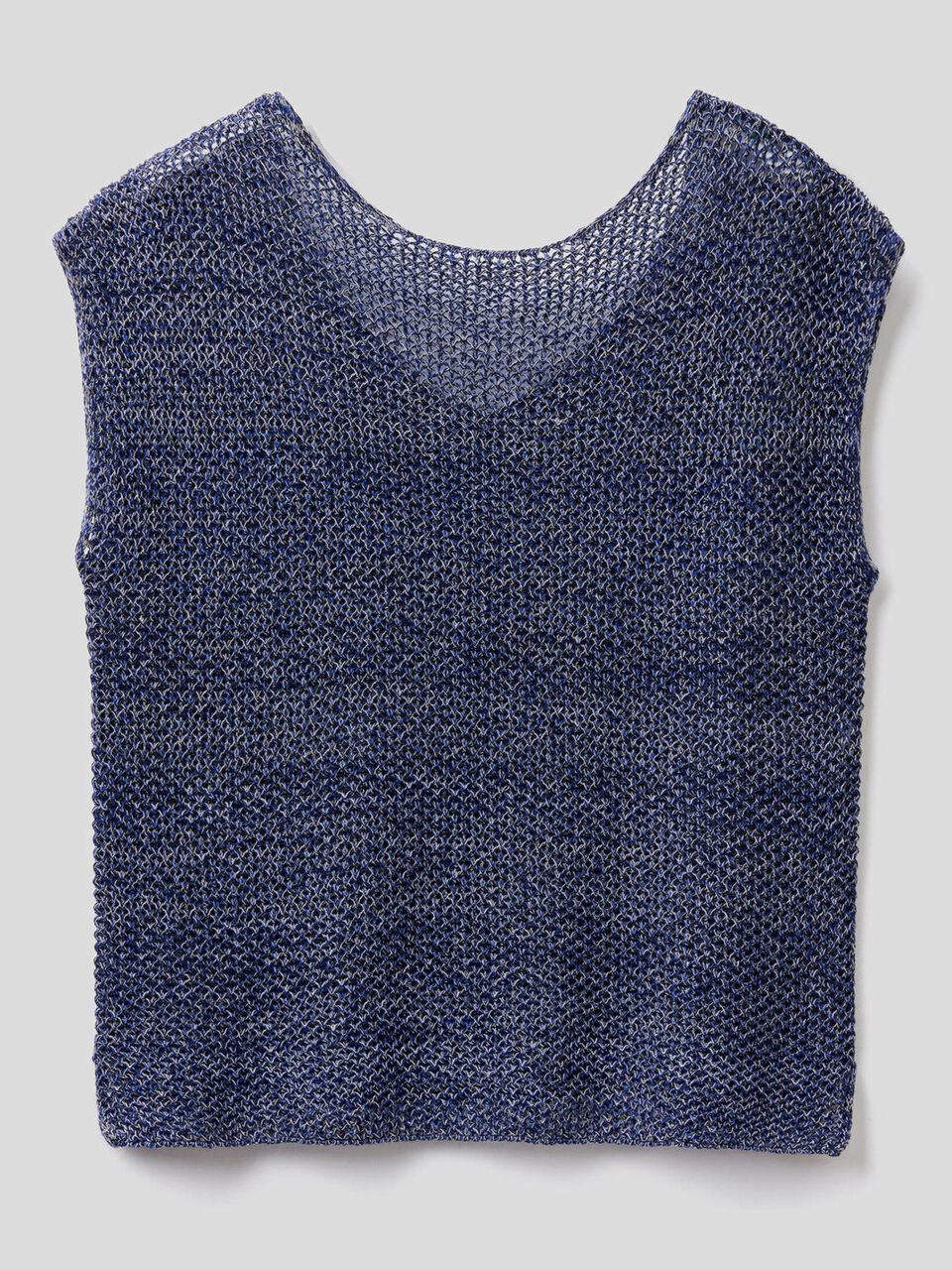 Pullover aus 100% Baumwolle mit Verarbeitung im Netzmuster image number 2